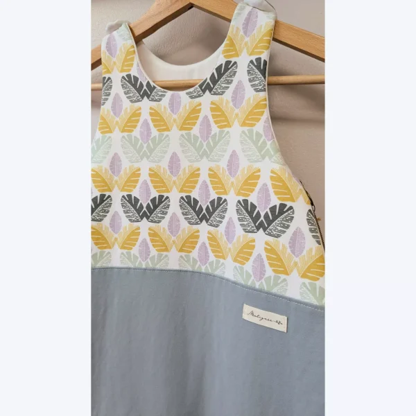 Gigoteuse Feuilles en coton bio détails