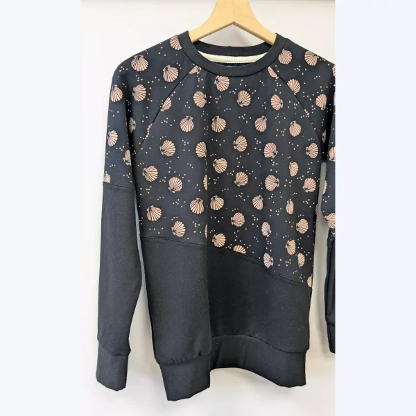 sweat femme coquillage en coton