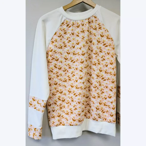 Sweat fleurs femme coton bio